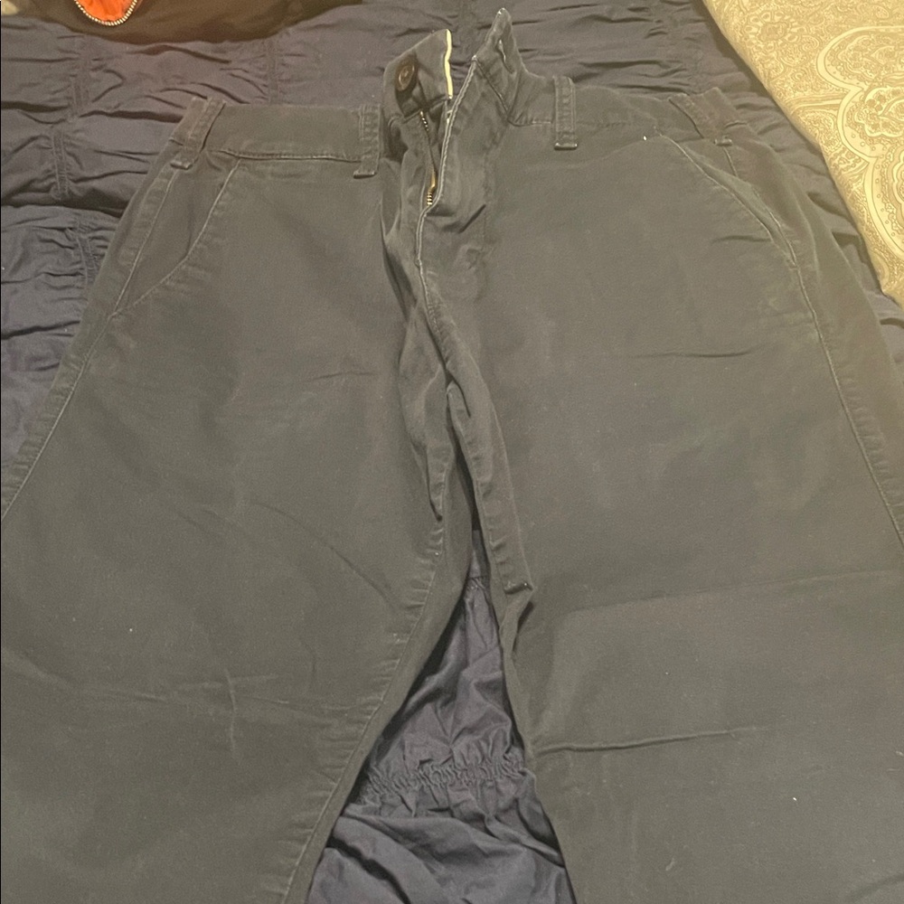 Hollister Men's navy blue Chinos